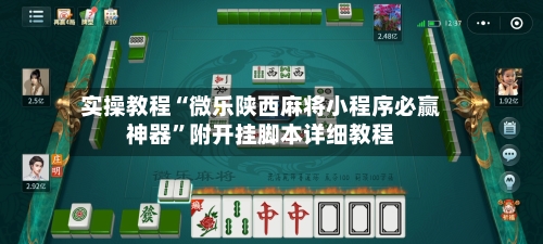 实操教程“微乐陕西麻将小程序必赢神器”附开挂脚本详细教程-第2张图片