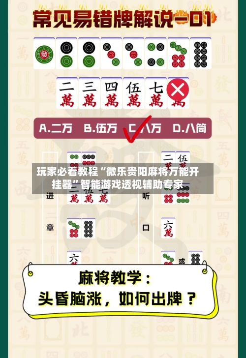 玩家必看教程“微乐贵阳麻将万能开挂器	”智能游戏透视辅助专家-第2张图片