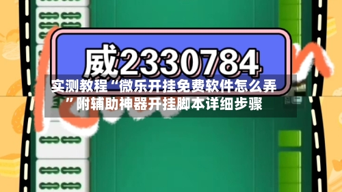 实测教程“微乐开挂免费软件怎么弄”附辅助神器开挂脚本详细步骤-第3张图片