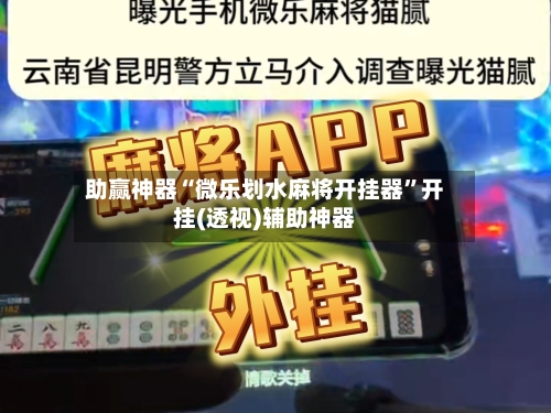 助赢神器“微乐划水麻将开挂器”开挂(透视)辅助神器-第3张图片