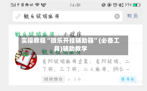 实操教程“微乐开挂辅助器	”(必备工具)辅助教学-第2张图片