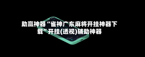 助赢神器“雀神广东麻将开挂神器下载”开挂(透视)辅助神器-第3张图片