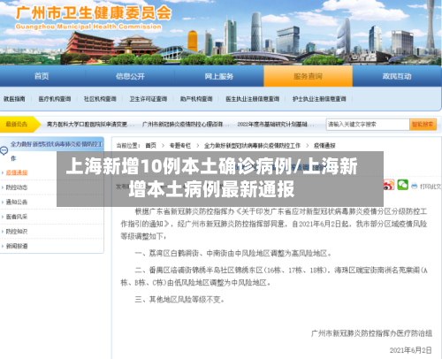上海新增10例本土确诊病例/上海新增本土病例最新通报-第2张图片