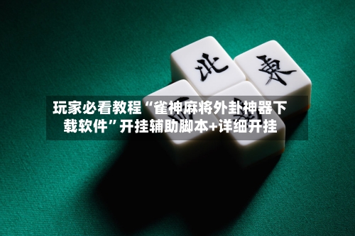 玩家必看教程“雀神麻将外卦神器下载软件”开挂辅助脚本+详细开挂-第3张图片