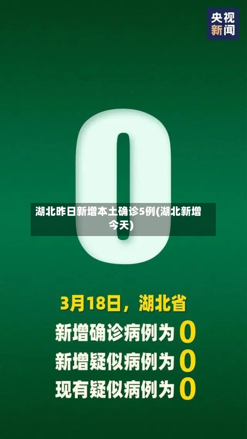 湖北昨日新增本土确诊5例(湖北新增今天)-第2张图片