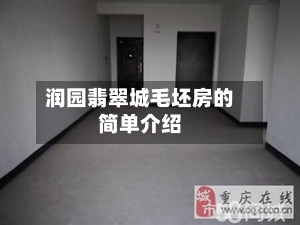 润园翡翠城毛坯房的简单介绍-第2张图片