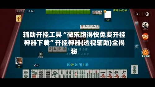 辅助开挂工具“微乐跑得快免费开挂神器下载”开挂神器{透视辅助}全揭秘-第2张图片