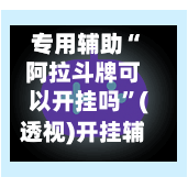 专用辅助“阿拉斗牌可以开挂吗”(透视)开挂辅助脚本+详细开挂安装教程-第1张图片