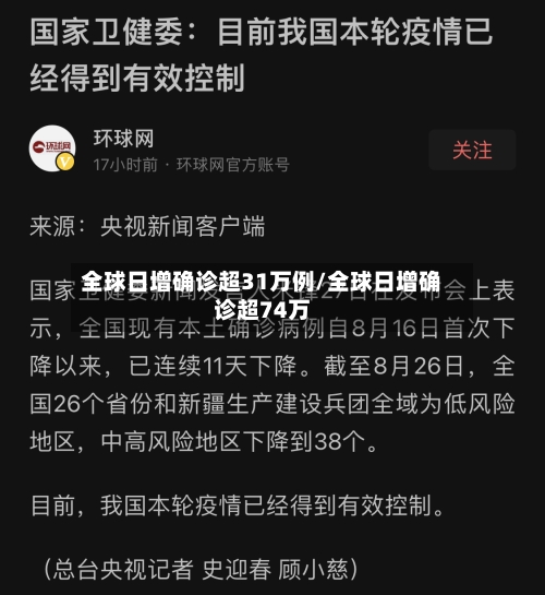 全球日增确诊超31万例/全球日增确诊超74万-第2张图片