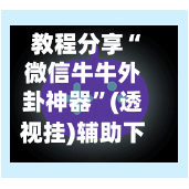 教程分享“微信牛牛外卦神器	”(透视挂)辅助下载教程-第3张图片