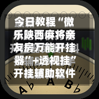 今日教程“微乐陕西麻将亲友房万能开挂器”+透视挂”开挂辅助软件教程-第2张图片