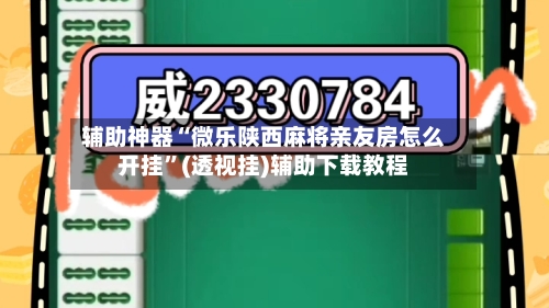 辅助神器“微乐陕西麻将亲友房怎么开挂”(透视挂)辅助下载教程-第1张图片