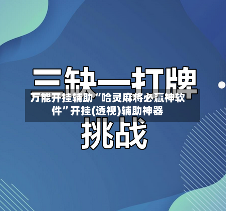 万能开挂辅助“哈灵麻将必赢神软件”开挂(透视)辅助神器-第3张图片