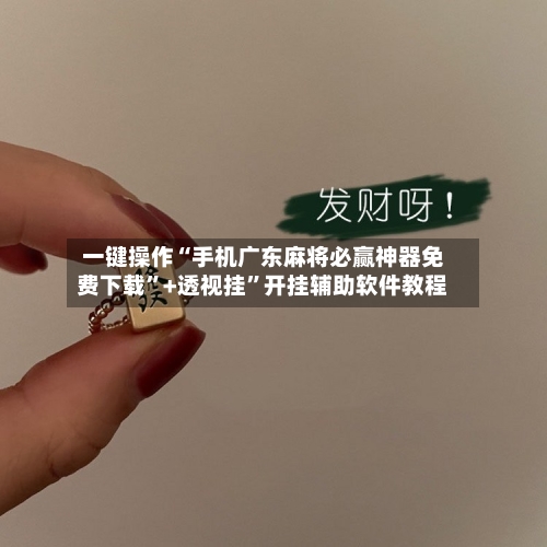 一键操作“手机广东麻将必赢神器免费下载	”+透视挂”开挂辅助软件教程-第3张图片