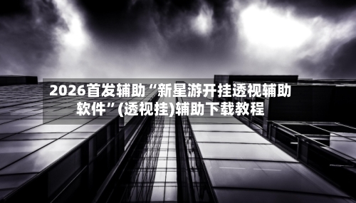2026首发辅助“新星游开挂透视辅助软件”(透视挂)辅助下载教程-第2张图片