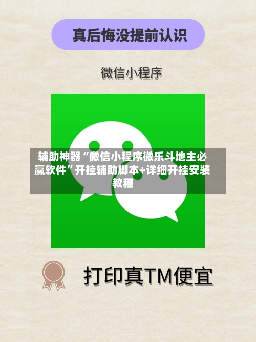 辅助神器“微信小程序微乐斗地主必赢软件”开挂辅助脚本+详细开挂安装教程-第3张图片
