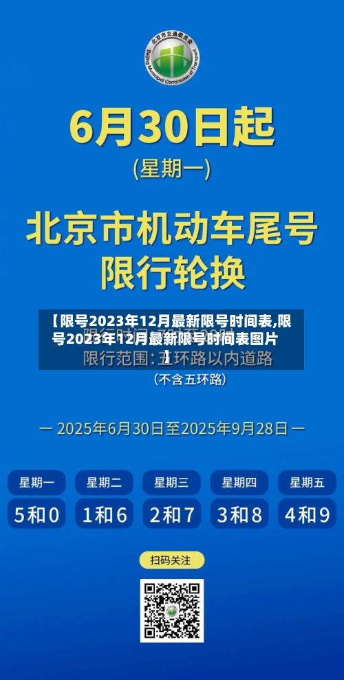 【限号2023年12月最新限号时间表,限号2023年12月最新限号时间表图片】-第2张图片
