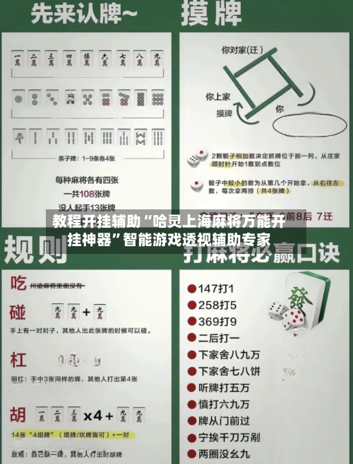 教程开挂辅助“哈灵上海麻将万能开挂神器”智能游戏透视辅助专家-第2张图片