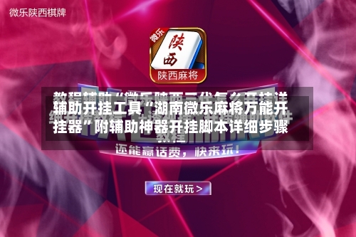 辅助开挂工具“湖南微乐麻将万能开挂器”附辅助神器开挂脚本详细步骤-第1张图片