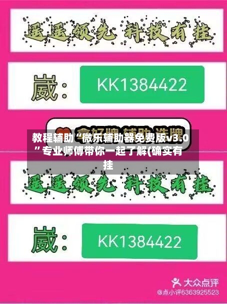 教程辅助“微乐辅助器免费版v3.0”专业师傅带你一起了解(确实有挂-第3张图片