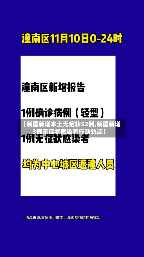 【新疆新增本土无症状52例,新疆新增3例无症状感染者行动轨迹】-第3张图片