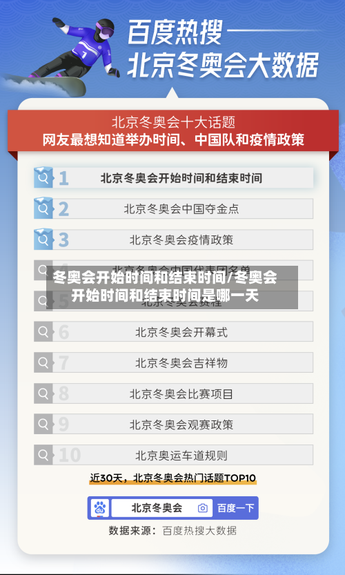 冬奥会开始时间和结束时间/冬奥会开始时间和结束时间是哪一天-第1张图片