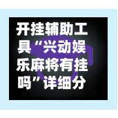 开挂辅助工具“兴动娱乐麻将有挂吗	”详细分享装挂步骤教程-第3张图片
