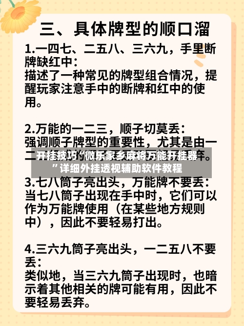 开挂技巧“微乐家乡麻将万能开挂器”详细外挂透视辅助软件教程-第3张图片