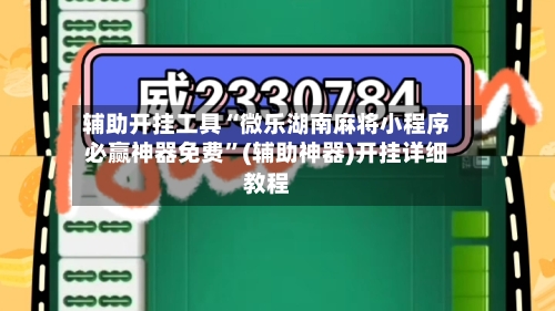 辅助开挂工具“微乐湖南麻将小程序必赢神器免费	”(辅助神器)开挂详细教程-第2张图片