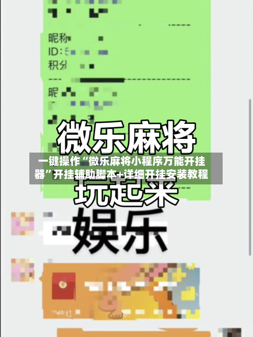 一键操作“微乐麻将小程序万能开挂器”开挂辅助脚本+详细开挂安装教程-第2张图片