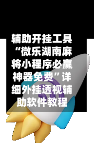 辅助开挂工具“微乐湖南麻将小程序必赢神器免费”详细外挂透视辅助软件教程-第3张图片