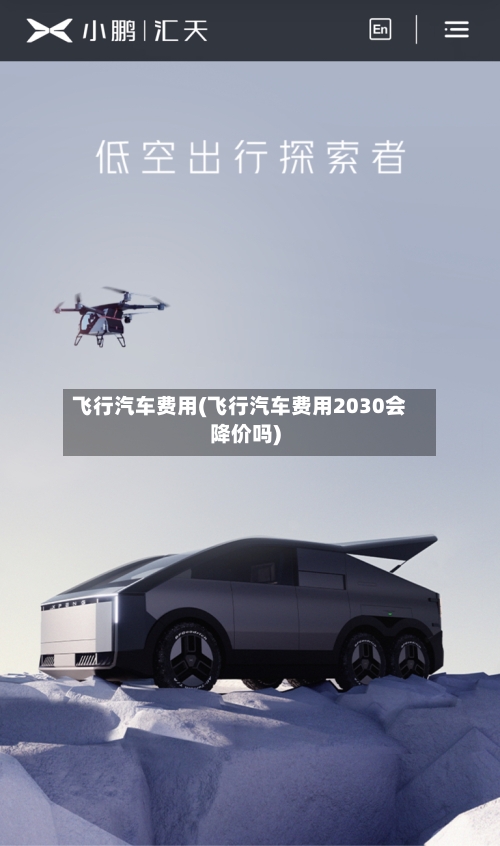 飞行汽车费用(飞行汽车费用2030会降价吗)-第1张图片