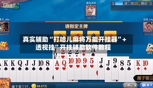真实辅助“打哈儿麻将万能开挂器”+透视挂”开挂辅助软件教程-第1张图片