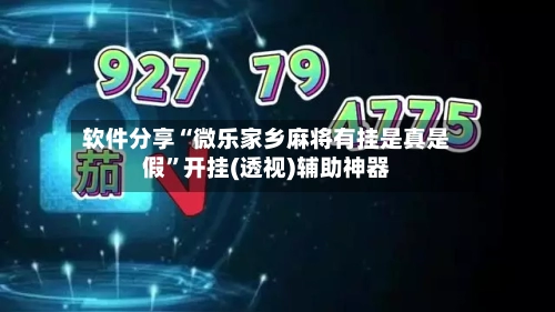 软件分享“微乐家乡麻将有挂是真是假”开挂(透视)辅助神器-第2张图片