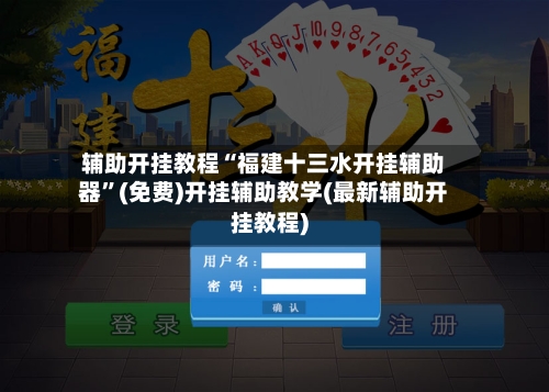 辅助开挂教程“福建十三水开挂辅助器”(免费)开挂辅助教学(最新辅助开挂教程)-第3张图片