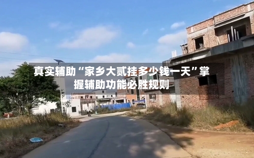真实辅助“家乡大贰挂多少钱一天”掌握辅助功能必胜规则-第1张图片
