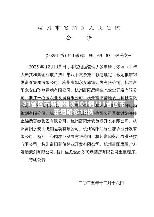 31省区市新增确诊101例/31省区市新增确诊18例-第3张图片
