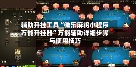 辅助开挂工具“微乐麻将小程序万能开挂器”万能辅助详细步骤与使用技巧-第2张图片