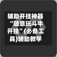 辅助开挂神器“随意玩斗牛开挂”(必备工具)辅助教学-第3张图片