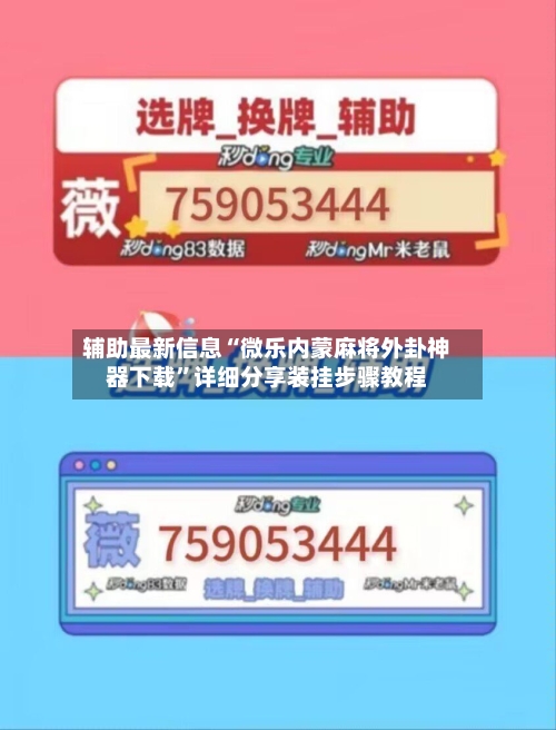 辅助最新信息“微乐内蒙麻将外卦神器下载”详细分享装挂步骤教程-第2张图片