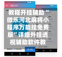 教程开挂辅助“微乐河北麻将小程序万能挂免费版”详细外挂透视辅助软件教程-第2张图片
