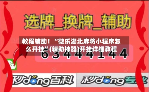 教程辅助！“微乐湖北麻将小程序怎么开挂	”(辅助神器)开挂详细教程-第2张图片