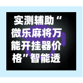 实测辅助“微乐麻将万能开挂器价格	”智能透视稳定辅助-第1张图片