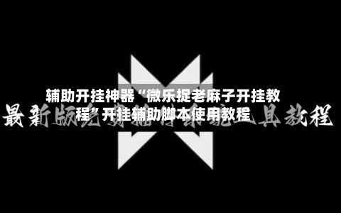 辅助开挂神器“微乐捉老麻子开挂教程”开挂辅助脚本使用教程-第3张图片