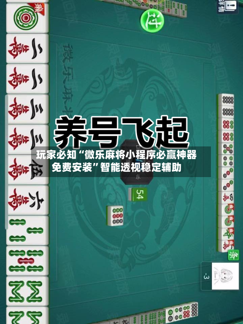 玩家必知“微乐麻将小程序必赢神器免费安装”智能透视稳定辅助-第1张图片