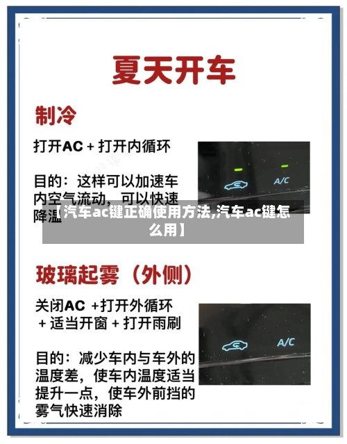 【汽车ac键正确使用方法,汽车ac键怎么用】-第2张图片