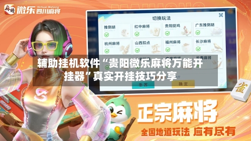 辅助挂机软件“贵阳微乐麻将万能开挂器”真实开挂技巧分享-第3张图片