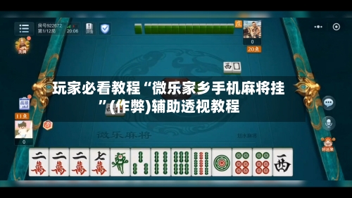 玩家必看教程“微乐家乡手机麻将挂”(作弊)辅助透视教程-第1张图片