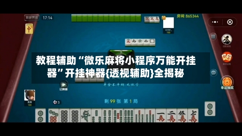 教程辅助“微乐麻将小程序万能开挂器”开挂神器{透视辅助}全揭秘-第1张图片