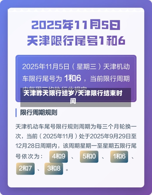 天津昨天限行结岁/天津限行结束时间-第1张图片